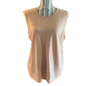 Susan Graver Women’s Sleeveless Shell Top, Size L